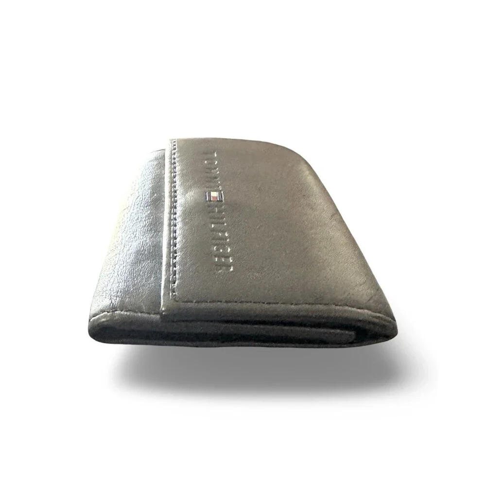 Tommy Hilfiger Black Leather Key Case Wallet